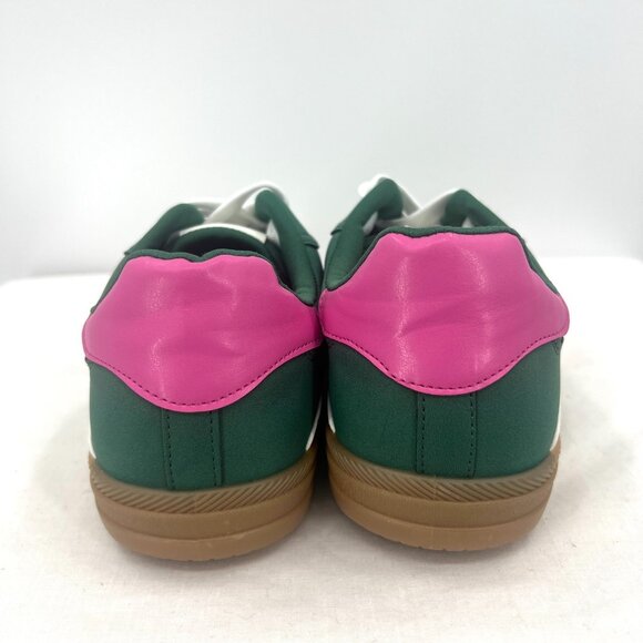 New Dolce Vita Sybela Green Pink Retro Sneakers Women's 7.5 M - Picture 8 of 10
